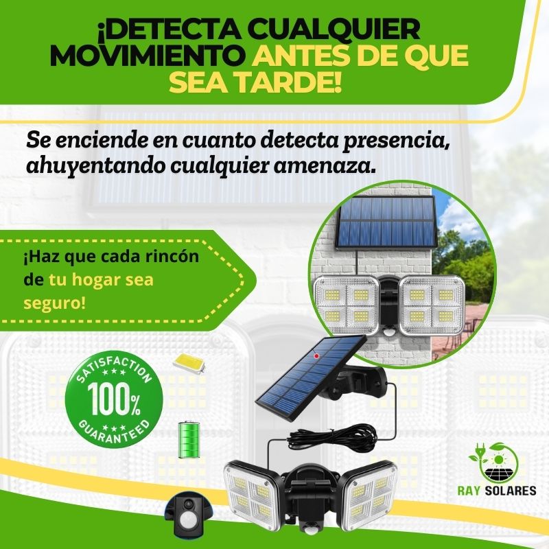 Led Solar Forma de Cámara con Sensor de Movimiento SolarBeam™