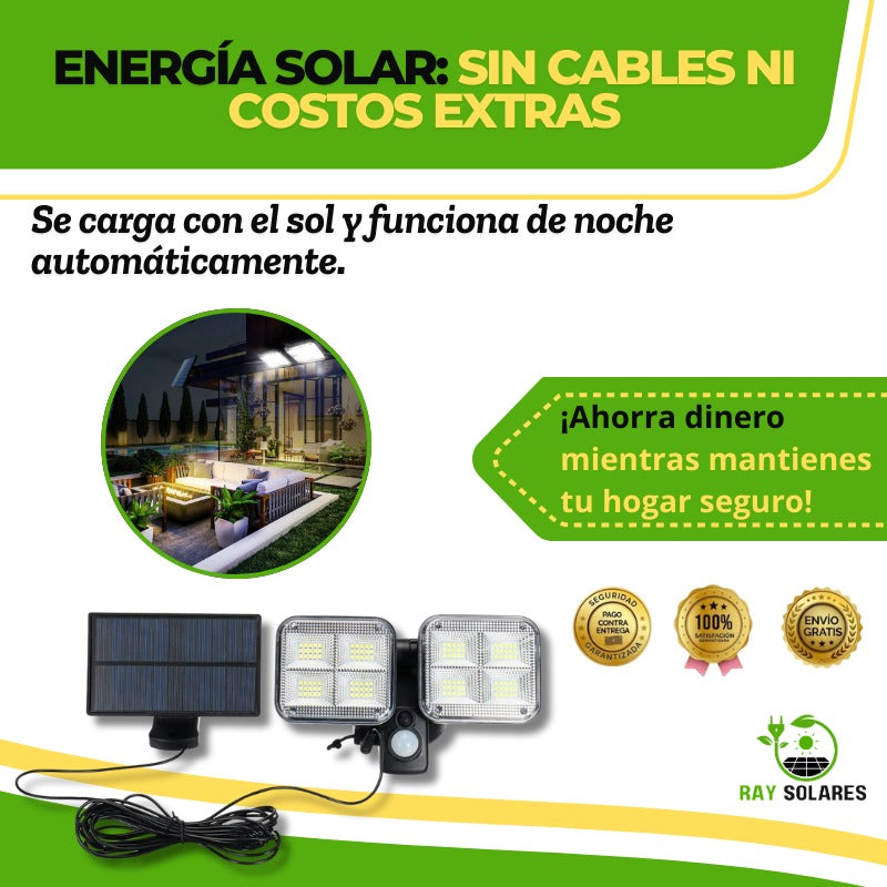Led Solar Forma de Cámara con Sensor de Movimiento SolarBeam™