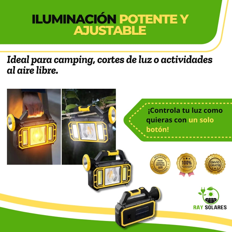 Lámpara Solar Portátil Multifuncional SolarBeam™