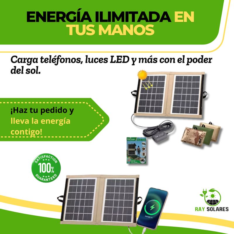 Panel Solar Portátil para Camping CL-670