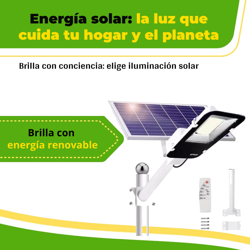 Lampara para Exteriores Rectangular Solar Light