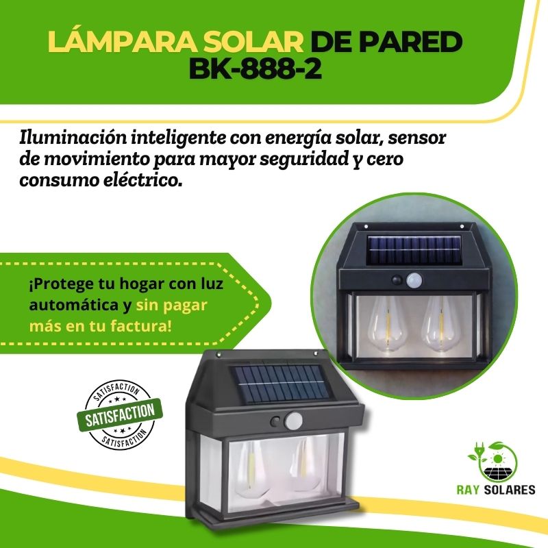 Lámpara Solar de Pared BK-888-2