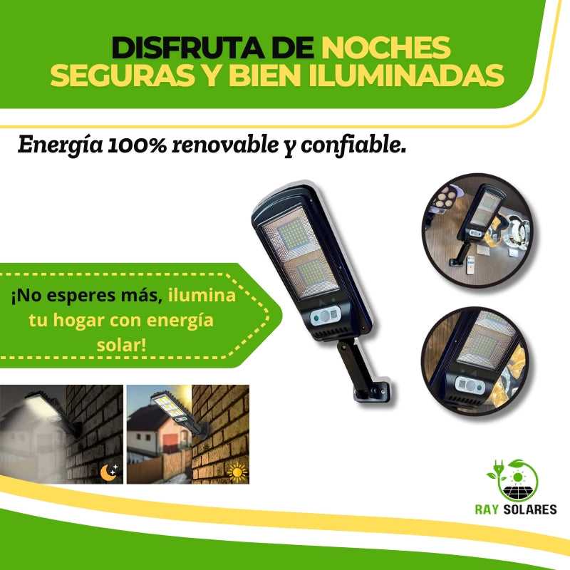 Lampara solar con sensor de movimiento SolarBeam™