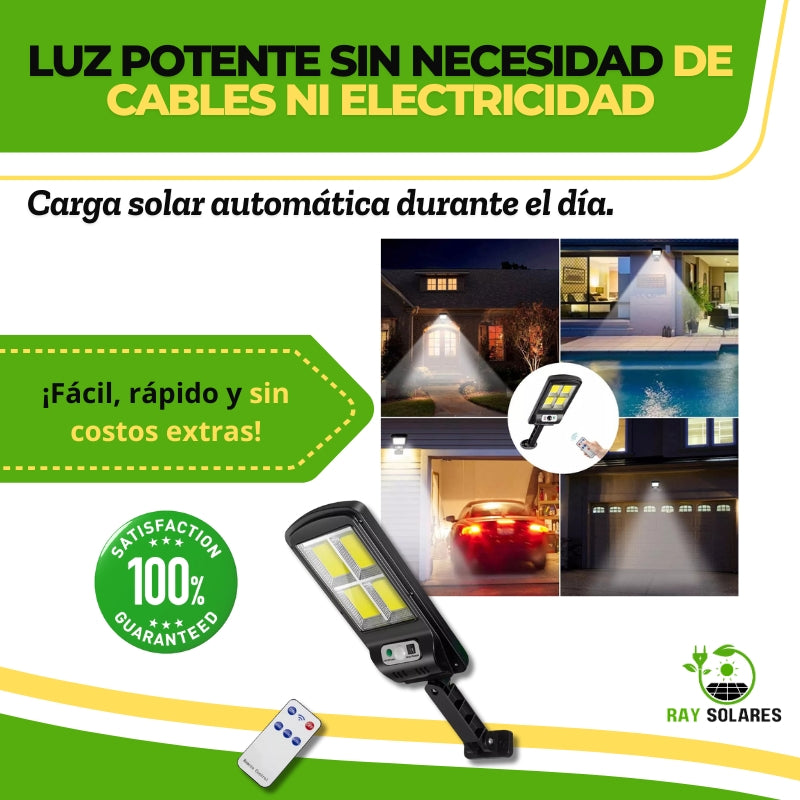 Lampara solar con sensor de movimiento SolarBeam™