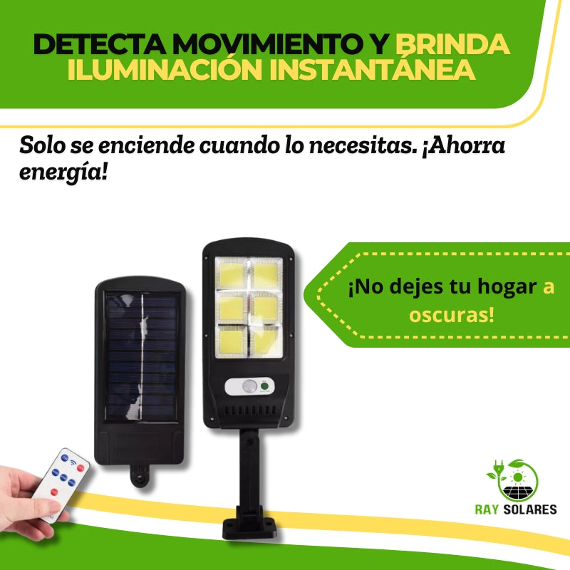 Lampara solar con sensor de movimiento SolarBeam™