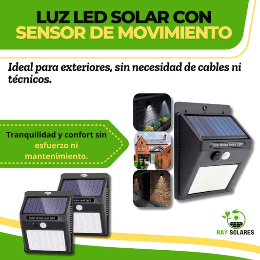 Luz Led Solar con Sensor de Movimiento SolarBeam™