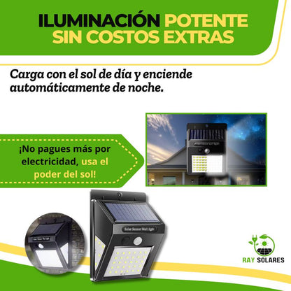 Luz Led Solar con Sensor de Movimiento SolarBeam™