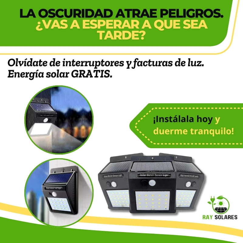 Luz Led Solar con Sensor de Movimiento SolarBeam™