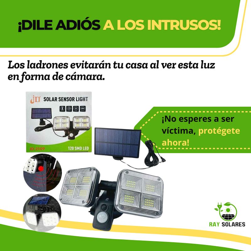 Led Solar Forma de Cámara con Sensor de Movimiento SolarBeam™