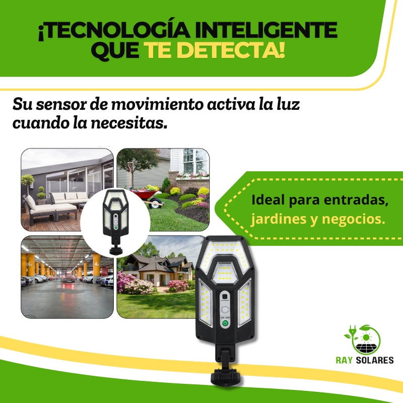 Lámpara Solar con Soporte y Sensor de Movimiento