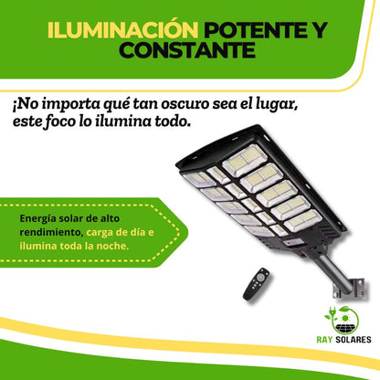 Foco Solar Led Con Sensor y Control SolarBeam