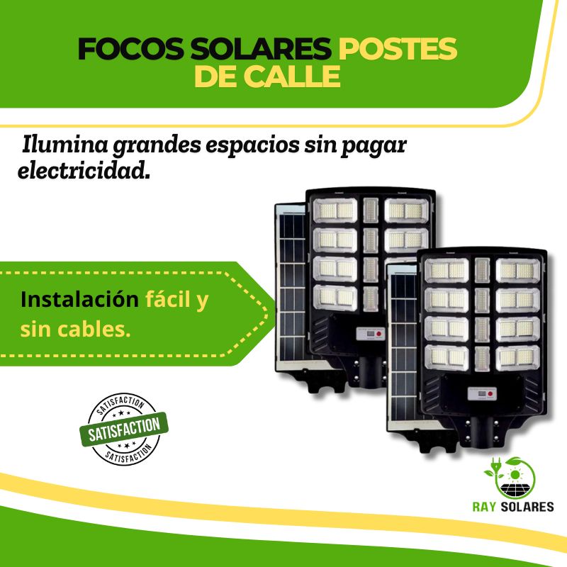 Focos Solares Para Postes De Calle SolarBeam