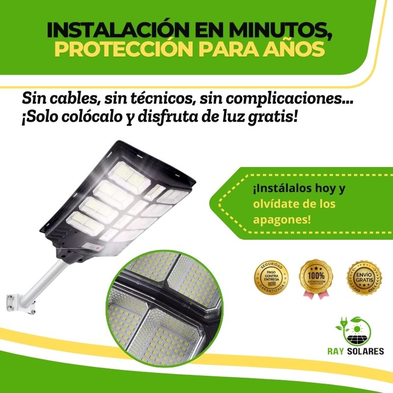 Focos Solares Para Postes De Calle SolarBeam