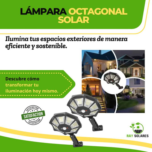 Lámpara Solar Octagonal Multifunción SolarBeam™