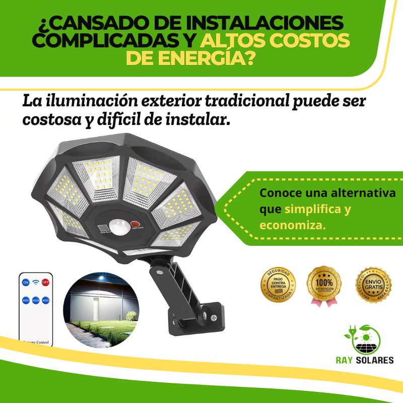Lámpara Solar Octagonal Multifunción SolarBeam™