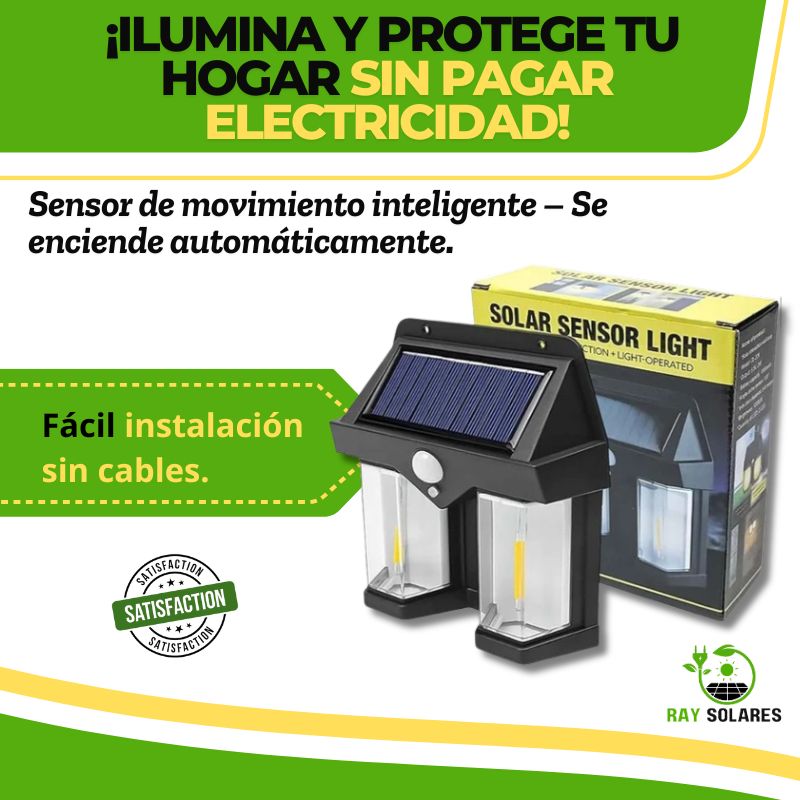 Lámpara Solar Led con Sensor de Movimiento Cl-228