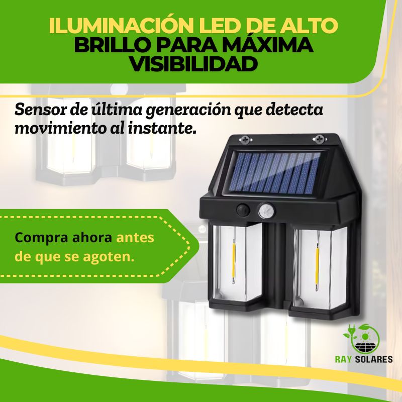 Lámpara Solar Led con Sensor de Movimiento Cl-228