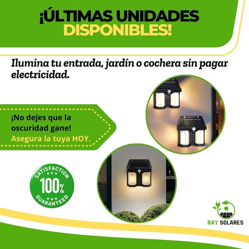 Lámpara Solar Led con Sensor de Movimiento Cl-228