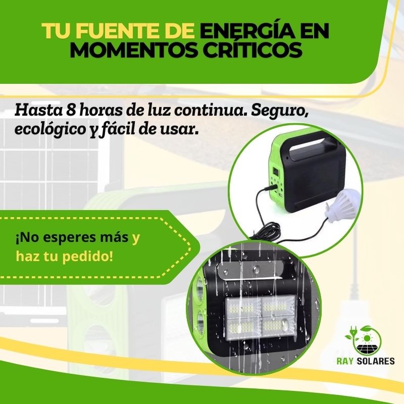 Kit Solar de Emergencia Multifunción