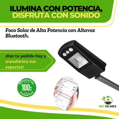 Lámpara solar LED Multifuncional con Altavoz