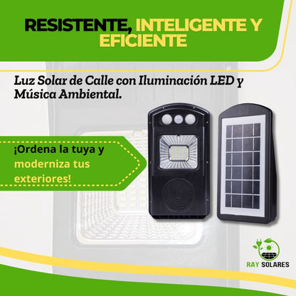 Lámpara solar LED Multifuncional con Altavoz