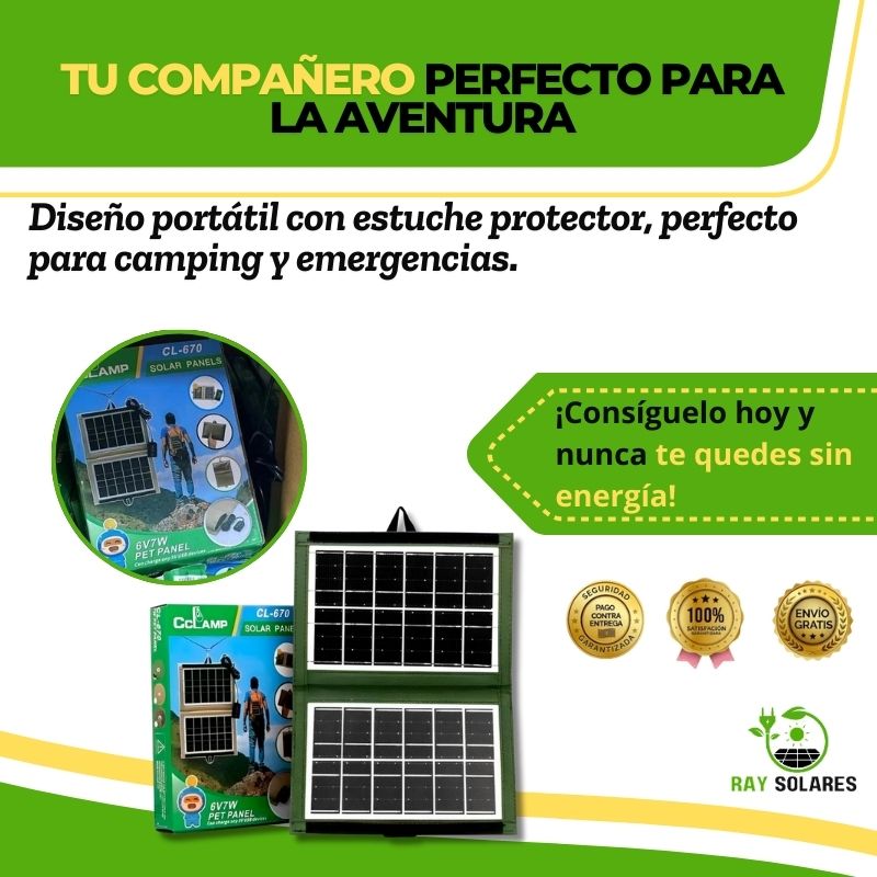 Panel Solar Portátil para Camping CL-670