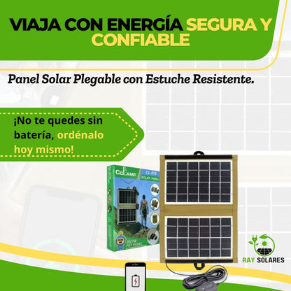 Panel Solar Portátil para Camping CL-670