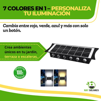 Luz Solar para Pared - 7 Colores en 1