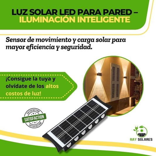 Luz Solar para Pared - 7 Colores en 1