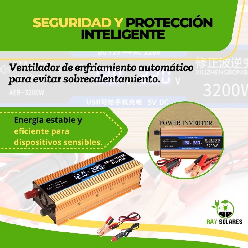 Inversor de Corriente 1000w SolarBeam