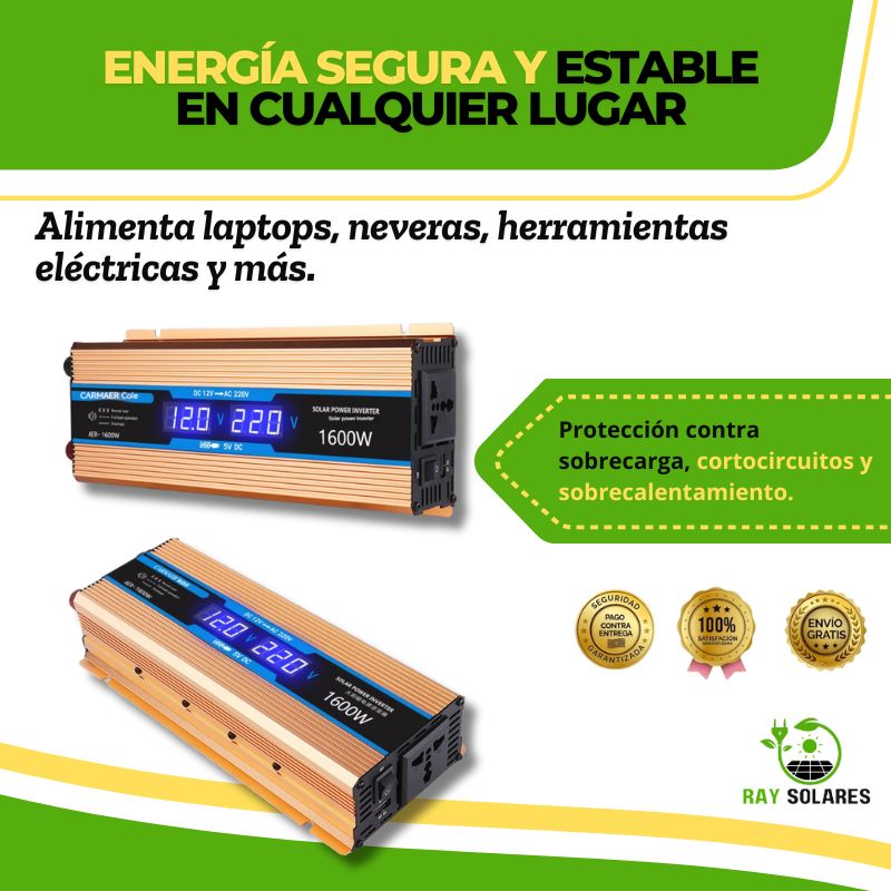 Inversor de Corriente 1000w SolarBeam