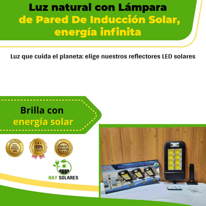 Lámpara de Pared de Inducción Solar